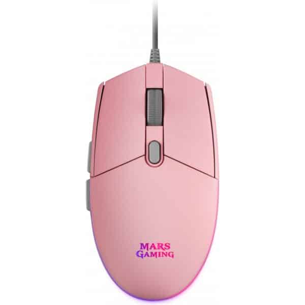 Rato MARS GAMING MMGP Pink RGB Gaming