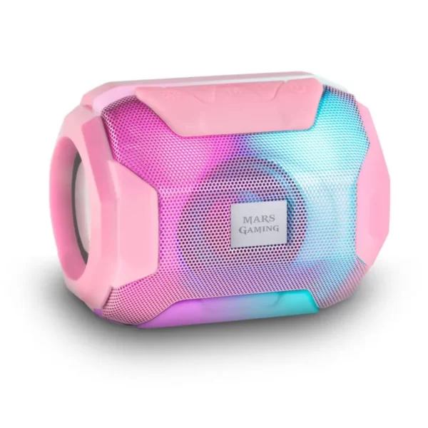 Coluna MARS GAMING RGB Bluetooth Pink