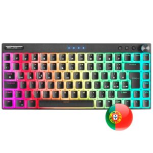 Teclado Mecânico MARS GAMING MKCloud Black RGB Wireless/BT Outemu SQ Blue PT Teclado Mecânico MARS GAMING MKCloud Black RGB Wireless/BT Outemu SQ Blue PT