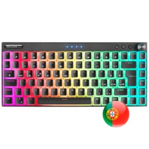 Teclado Mecânico MARS GAMING MKCloud Black RGB Wireless/BT Outemu SQ Blue PT