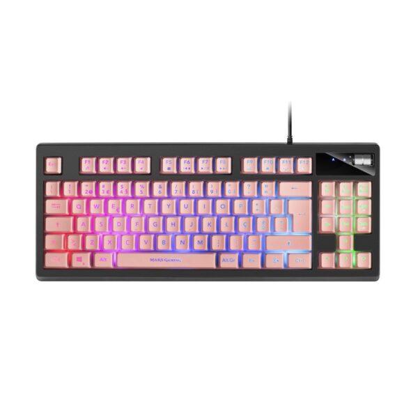 TECLADO MARS GAMING H-Mechanical MKAX TKL RGB PT Rosa
