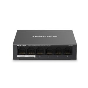 Switch MERCUSYS 6-Port 10/100 Mbps Desktop Switch with 4-Port PoE+ Switch MERCUSYS 6-Port 10/100 Mbps Desktop Switch with 4-Port PoE+