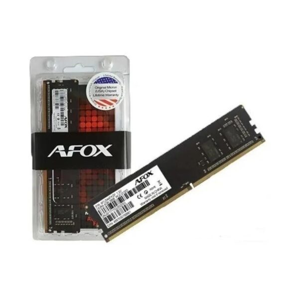 MEMÓRIA MICRON 8GB DDR4 2666MHz CL19 (AFOX) MEMÓRIA MICRON 8GB DDR4 2666MHz CL19 (AFOX)