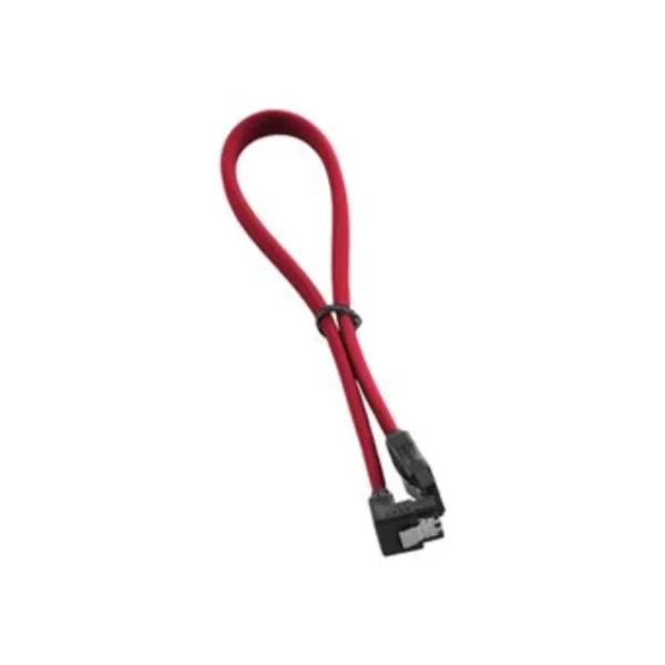 Cabo SATA III 90º CABLEMOD ModMesh 30cm Vermelho