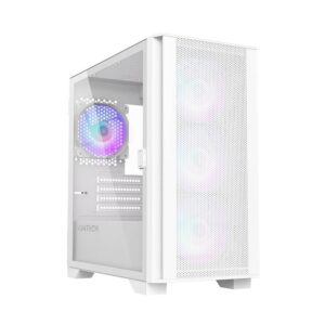 Caixa Micro-ATX MONTECH AIR 100 ARGB Vidro Branca