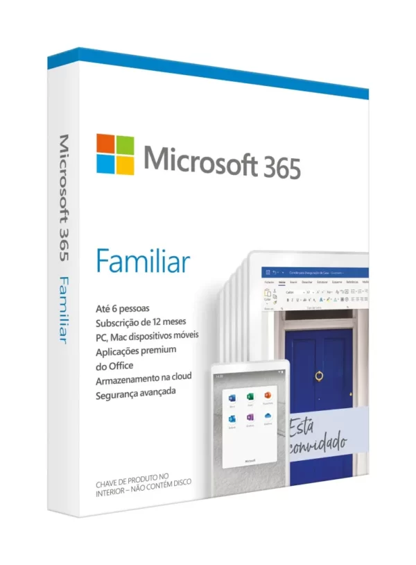 MICROSOFT 365 Familiar 1 Ano PT Win/MAC Medialess