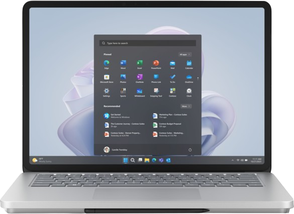 MICROSOFT Surface Portátil Studio 2 i7 32GB 1TB RTX4050 Windows 11 Pro Platinum