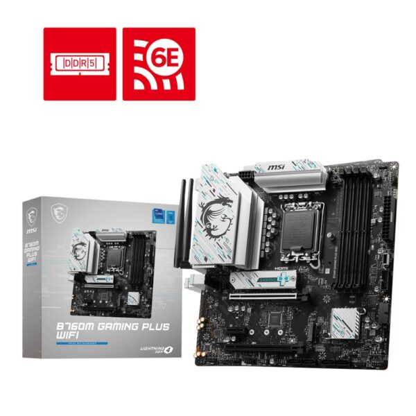 MOTHERBOARD MSI B760M GAMING PLUS WIFI 1700 MATX 4XDDR5