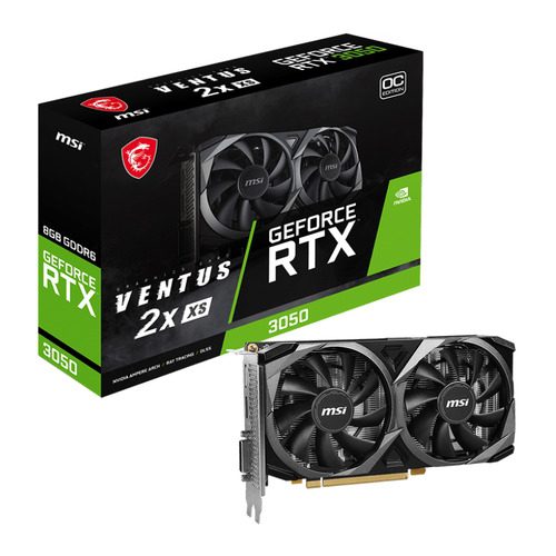PLACA GRÁFICA MSI GeForce RTX 3050 VENTUS 2X XS 8GB OC GDDR6
