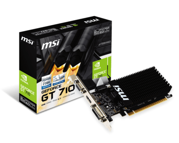 PLACA GRÁFICA MSI GeForce GT710 2GB LP DDR3 - GT710