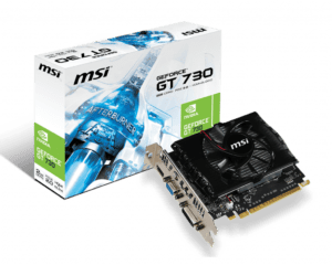 Placa Gráfica MSI GeForce GT730 2GB DDR3 - N730K-2GD3H/LP