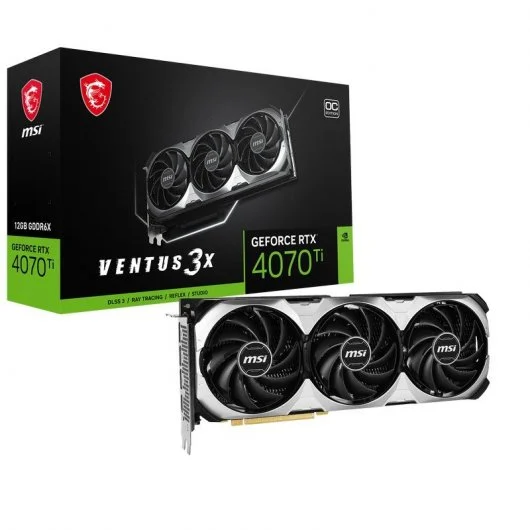 PLACA GRÁFICA MSI GeForce RTX 4070 Ti VENTUS 3X E OC 12GB GDDR6X