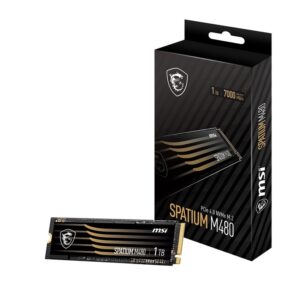 SSD MSI SPATIUM M480 1TB M.2 Gen4 NVMe PCI-e 4.0 SSD MSI SPATIUM M480 1TB M.2 Gen4 NVMe PCI-e 4.0