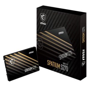 SSD MSI SPATIUM 2.5" S270 480GB 3D NAND SATA SSD MSI SPATIUM 2.5" S270 480GB 3D NAND SATA