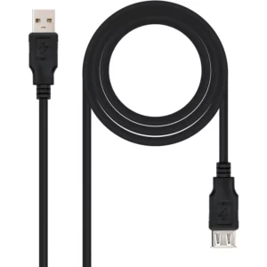 Cabo USB 2.0 NANOCABLE USB-A M/F 3M Preto