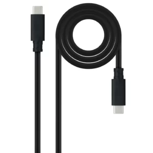 Cabo USB-C 3.1 Gen2 NANOCABLE 10Gbps 5A 4K/60Hz 0.5M Preto Cabo USB-C 3.1 Gen2 NANOCABLE 10Gbps 5A 4K/60Hz 0.5M Preto