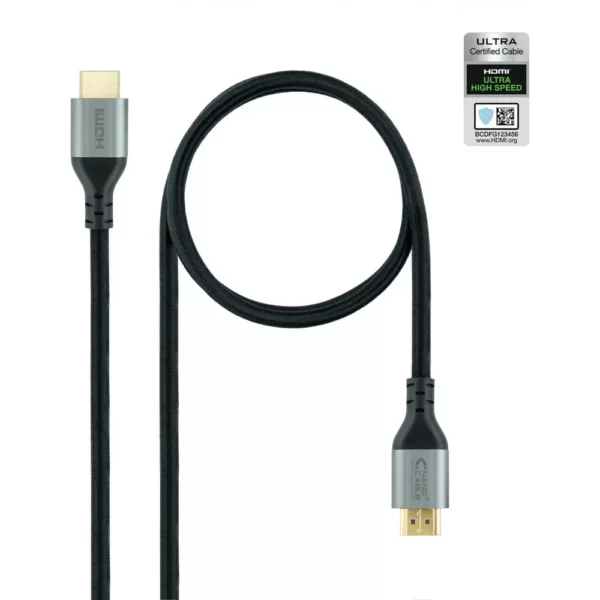 Cabo HDMI V2.1 Ultra High Speed NANOCABLE 1M Preto Cabo HDMI V2.1 Ultra High Speed NANOCABLE 1M Preto