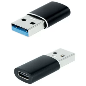 Adaptador USB-A 3.1 NANOCABLE USB-A/M > USB-C/F Preto Adaptador USB-A 3.1 NANOCABLE USB-A/M > USB-C/F Preto