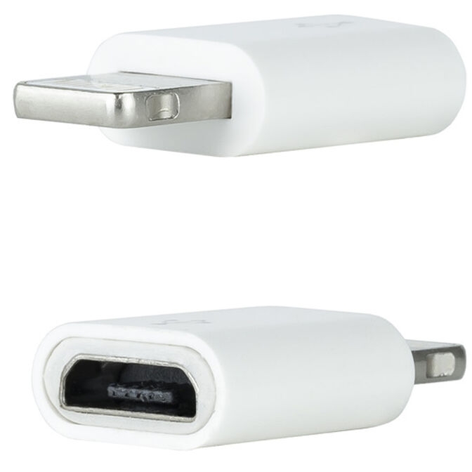 Adaptador USB NANOCABLE Tipo Lightning/M-M-Micro B/F Branco