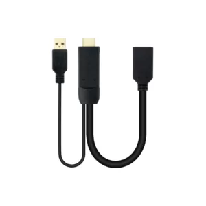 Adaptador NANOCABLE HDMI 2.0 > DisplayPort M Preto