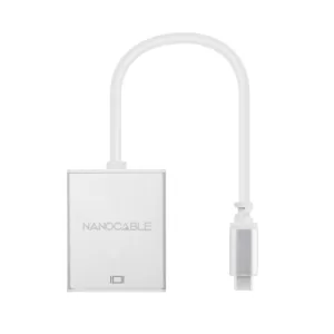 Adaptador NANOCABLE USB-C M > VGA F 10 CM Aluminio Adaptador NANOCABLE USB-C M > VGA F 10 CM Aluminio
