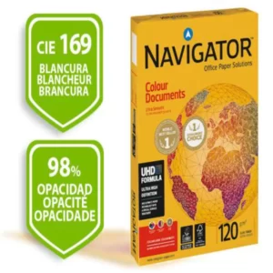 Papel A4 NAVIGATOR Colour Documents Paper Ultra Smooth 120gr Branco (250Fls)