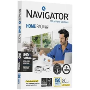 Resma NAVIGATOR HOME Pack Papel A4 80gr Branco (150Fls)