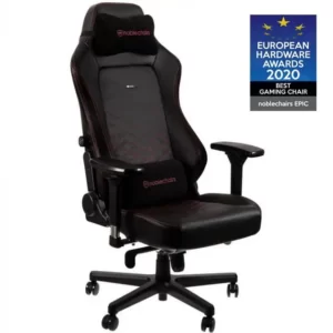 Cadeira NOBLECHAIRS HERO PU Leather Preto/Vermelho Cadeira NOBLECHAIRS HERO PU Leather Preto/Vermelho