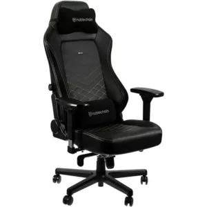 Cadeira NOBLECHAIRS HERO PU Leather Preto/Dourado