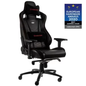 Cadeira NOBLECHAIRS EPIC PU Leather Preto/Vermelho