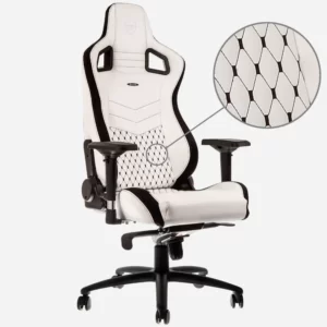 Cadeira NOBLECHAIRS EPIC PU Leather Branco/Preto Cadeira NOBLECHAIRS EPIC PU Leather Branco/Preto