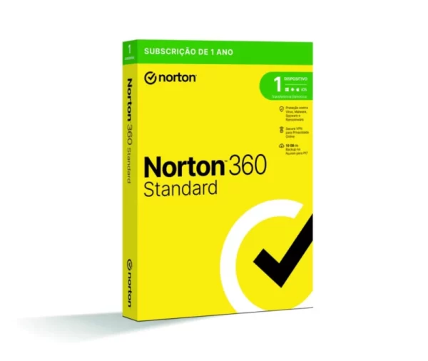 Anti-Vírus NORTON 360 Standard 1 Dispositivo 1 Ano