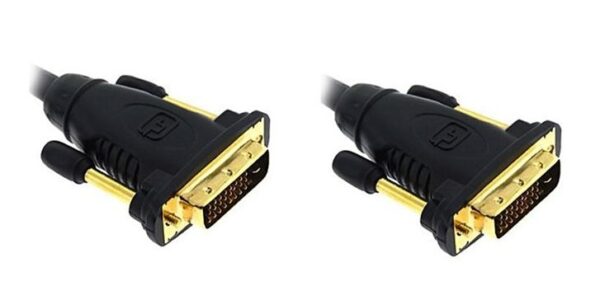 OEM Cabo DVI Dual Link 24+1 Pinos Macho/Macho 10m Gold - nanoChip