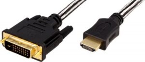 Cabo OEM HDMI Macho -> DVI-D 24+1 Dual Link Macho 5m