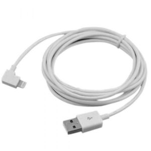 Cabo Lightning 90º USB 2.0 Macho 1m Branco