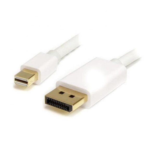 Cabo Mini DisplayPort > DisplayPort Macho/Macho 1m Branco