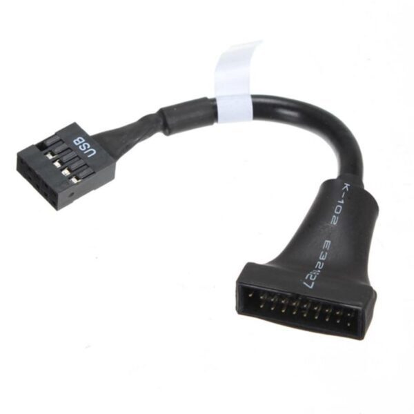 Adaptador interno OEM USB 2.0 9 pinos Fêmea - USB 3.0 20 pi Adaptador interno OEM USB 2.0 9 pinos Fêmea - USB 3.0 20 pi