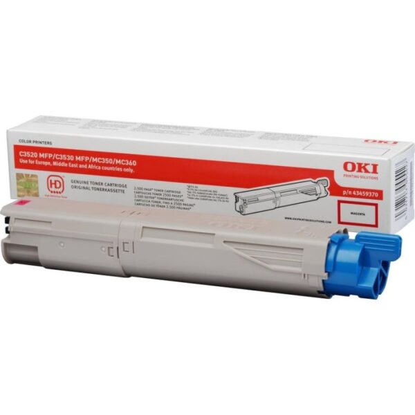 Toner OKI C3520MFP/C3530MFP/MC350L Magenta - 43459370 Toner OKI C3520MFP/C3530MFP/MC350L Magenta - 43459370