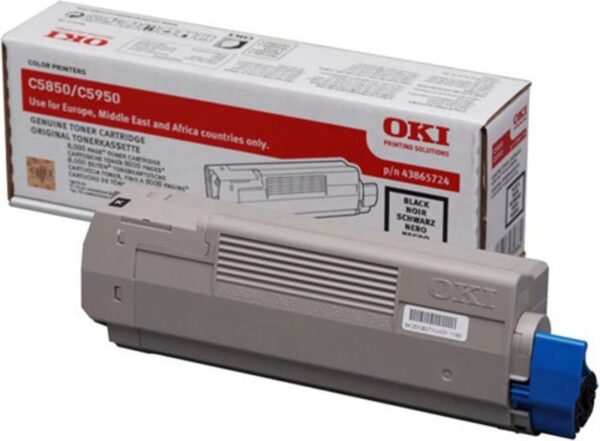 Toner OKI C5850/C5950/MC560 Preto - 43865724