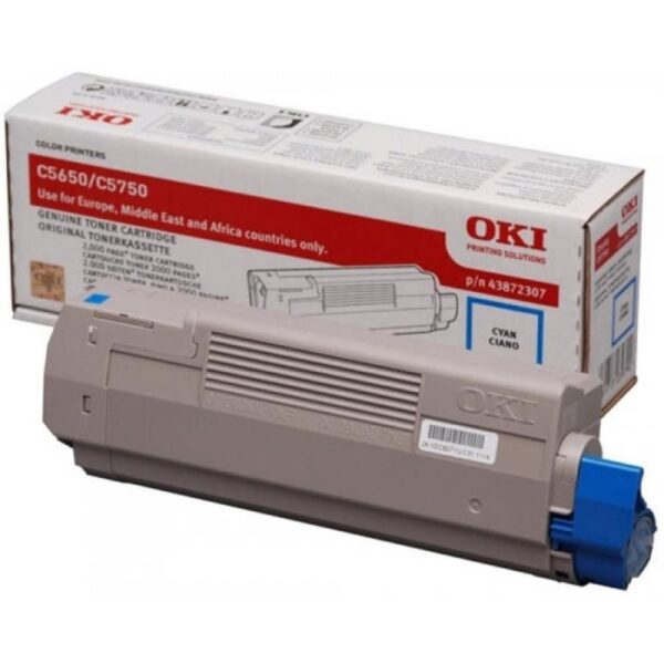 Toner OKI C5650/C5750 Cyan - 43872307