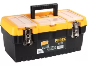 Caixa de Ferramentas PEREL C/ Fechos Metálicos 413x212x186mm