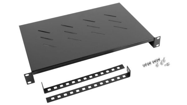 Prateleira Armário Mural Bastidor PHASAK 19" 1U 483x300mm Preto