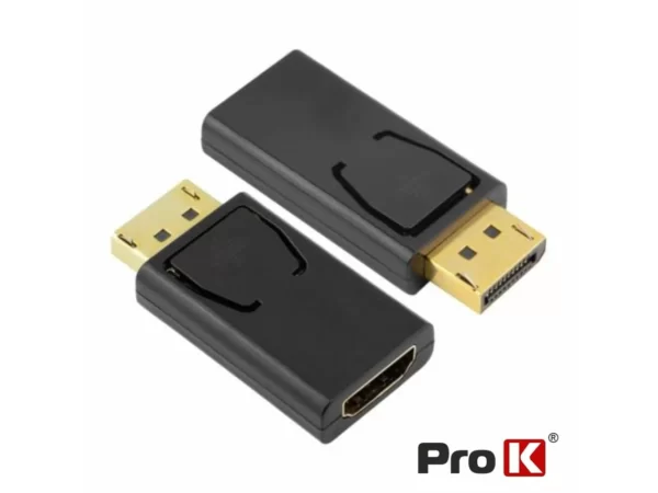 Adaptador PROK Displayport Macho / HDMI Fêmea