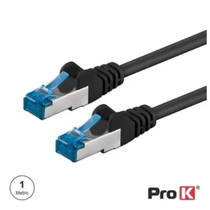 Cabo de Rede PROK S/FTP CAT6E 1M Preto