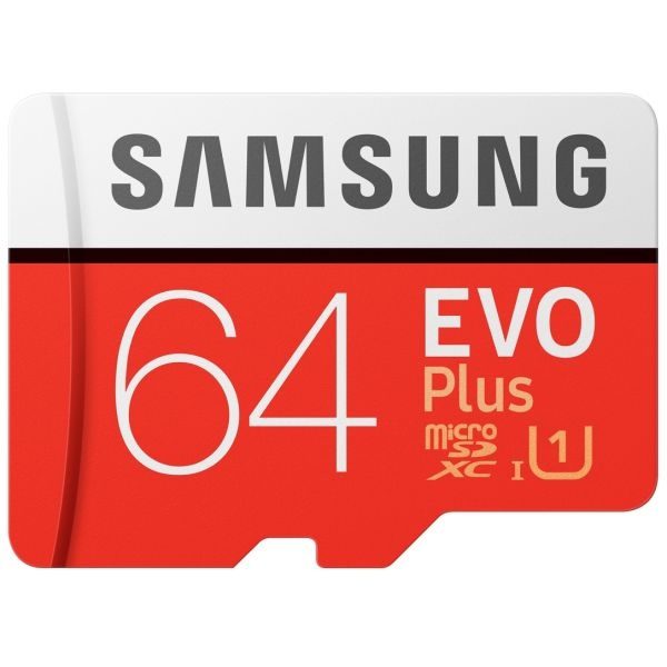 Cartão de memória SAMSUNG Micro SD Card EVO Plus 64B Class10 c/ Adaptador