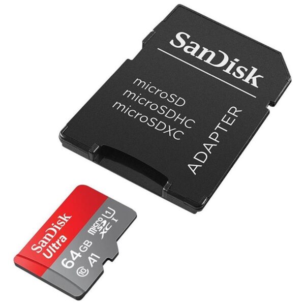 Micro SD SANDISK Ultra 64GB Class10 UHS-I C/ Adaptador - nanoChip