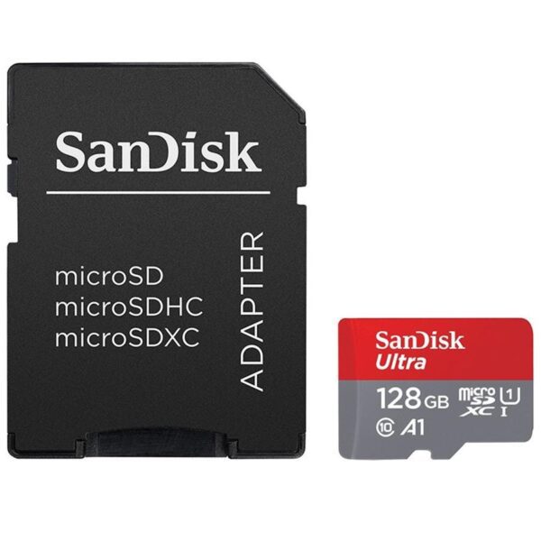 Micro SD SANDISK Ultra 128GB Class10 UHS-I C/ Adaptador