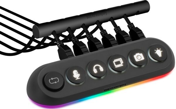 HUB STREAMPLIFY DECK 5 Slot RGB 12V Preto