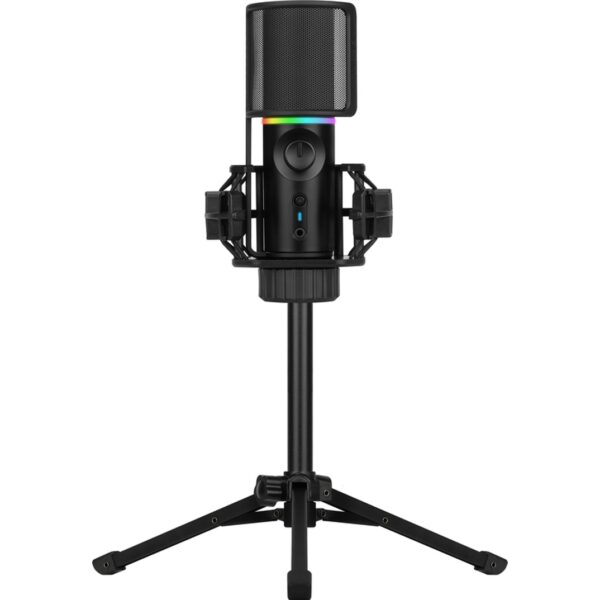 Microfone Streamplify MIC RGB Tripod Preto