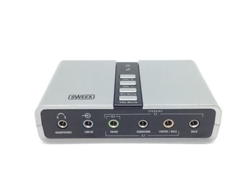 PLACA DE SOM SWEEX 7.1 Ext. Surround Sound Card USB nanoChip